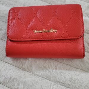 Vera Bradley Coral Quilted Wallet